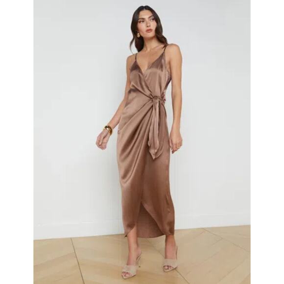L'AGENCE Dresses & Skirts - L'AGENCE Amilia Cami Wrap Dress, NWT, Size 10